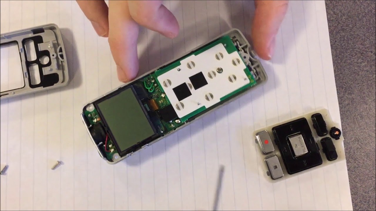 Olympus Digital Voice Recorder Disassembly and Reassembly