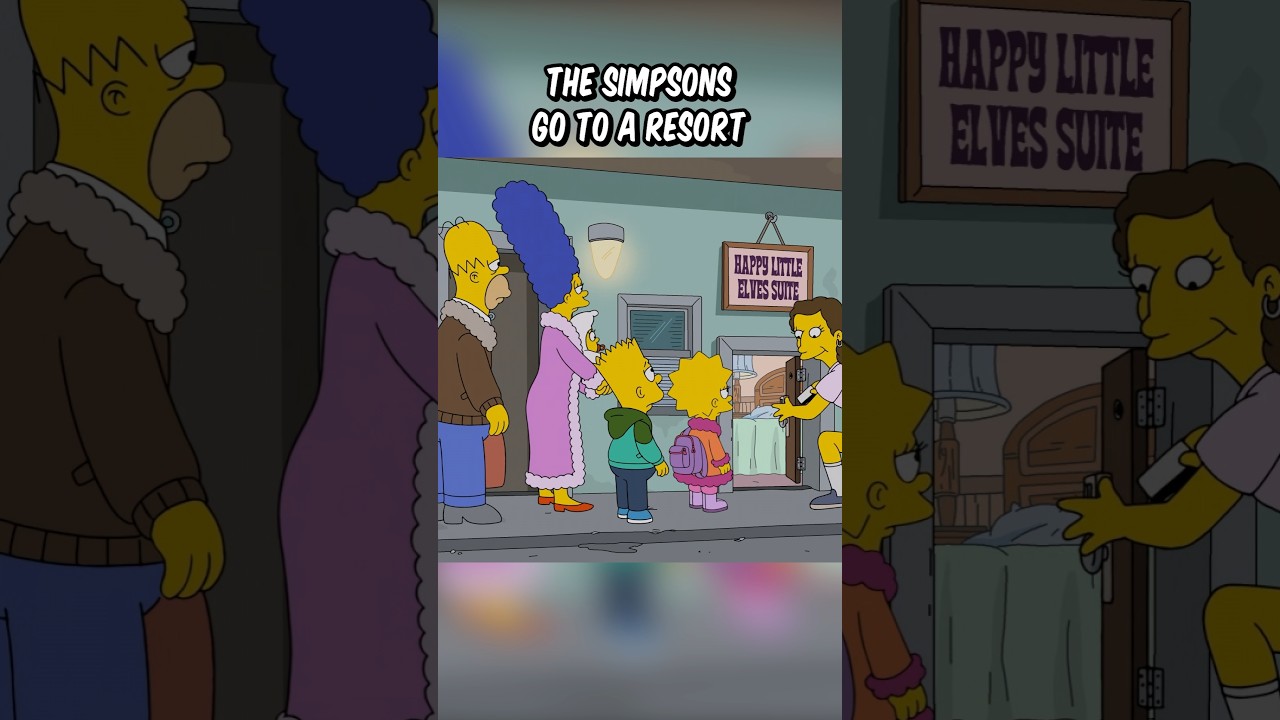 The Simpsons go to a resort