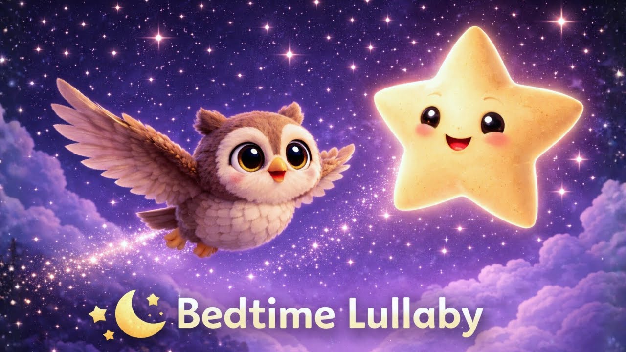 Twinkle Twinkle Little Star 🌙 Bedtime Lullaby for Babies | Calm Night Sky Nursery Rhyme