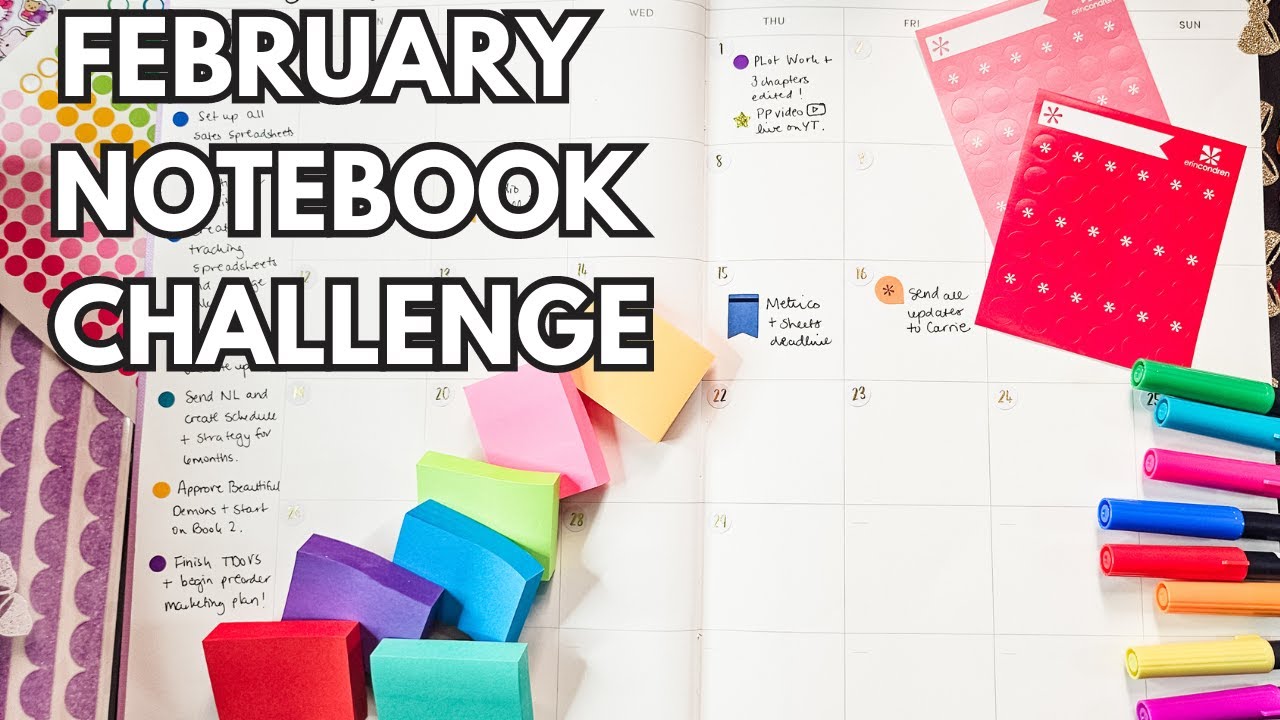 Setting Up My Custom Project Planner ✨📖 FEBRUARY NOTEBOOK CHALLENGE