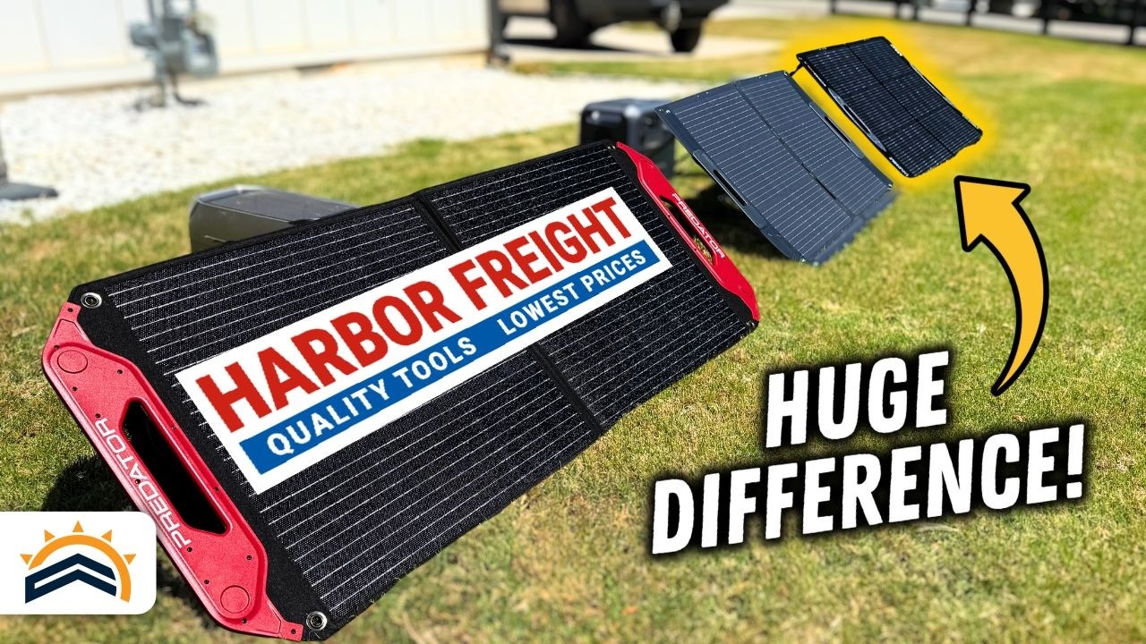 New Foldable Harbor Freight 100W Solar Panel Vs Competitors | Tested!