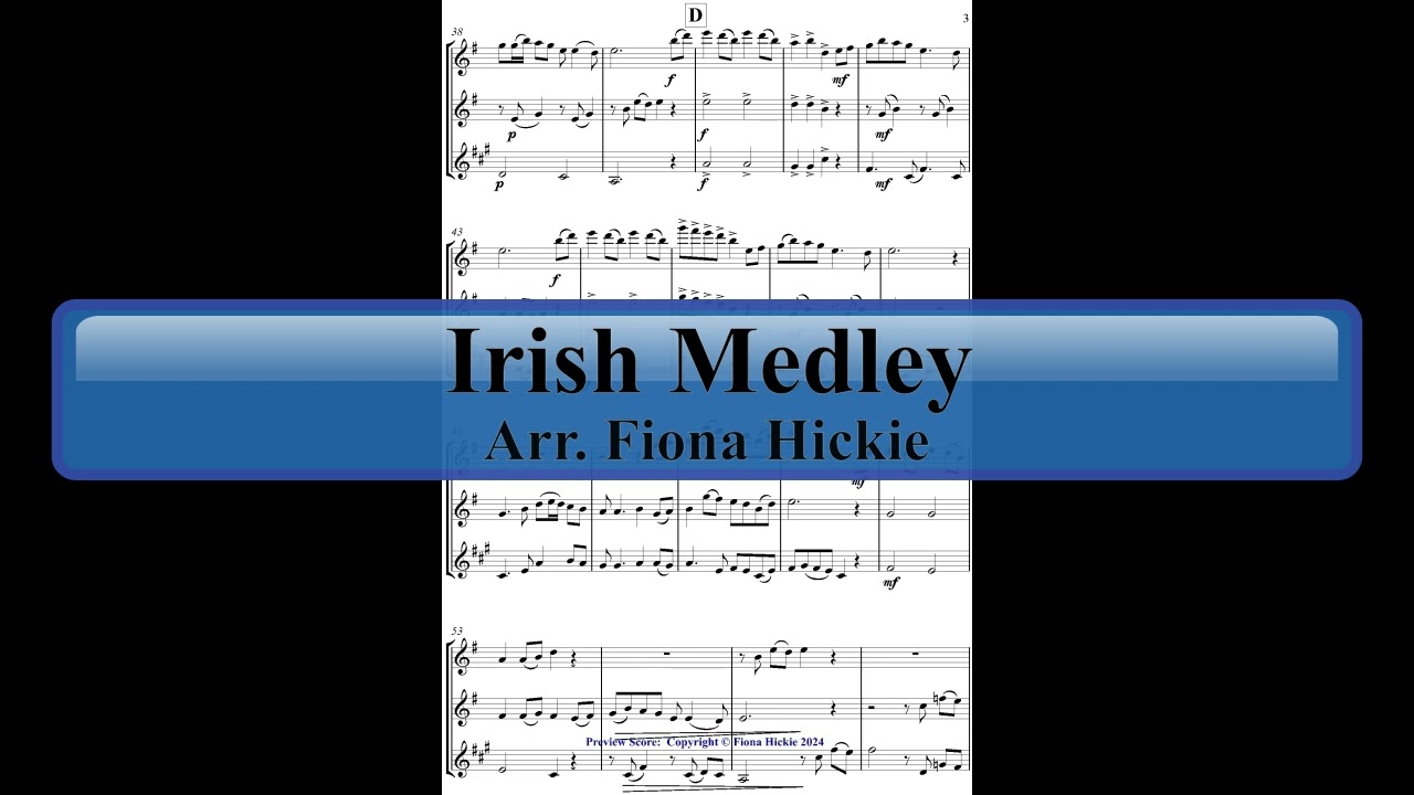 Irish Medley (Woodwind Trio - Flute, Oboe and Clarinet)