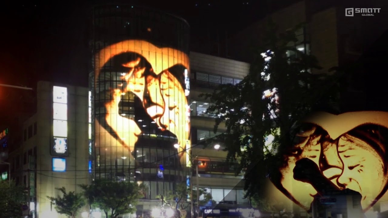 Interactive Experiential Transparent LED Glass: Live streaming video to your building facade