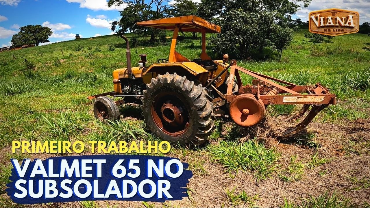 VALMET 65 NO SUBSOLADOR. PRIMEIRO TESTE DO TRATOR COM O MOTOR NOVO