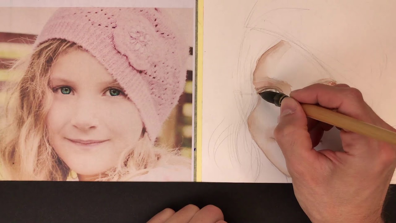 MALUJEMY PORTRET AKWARELAMI