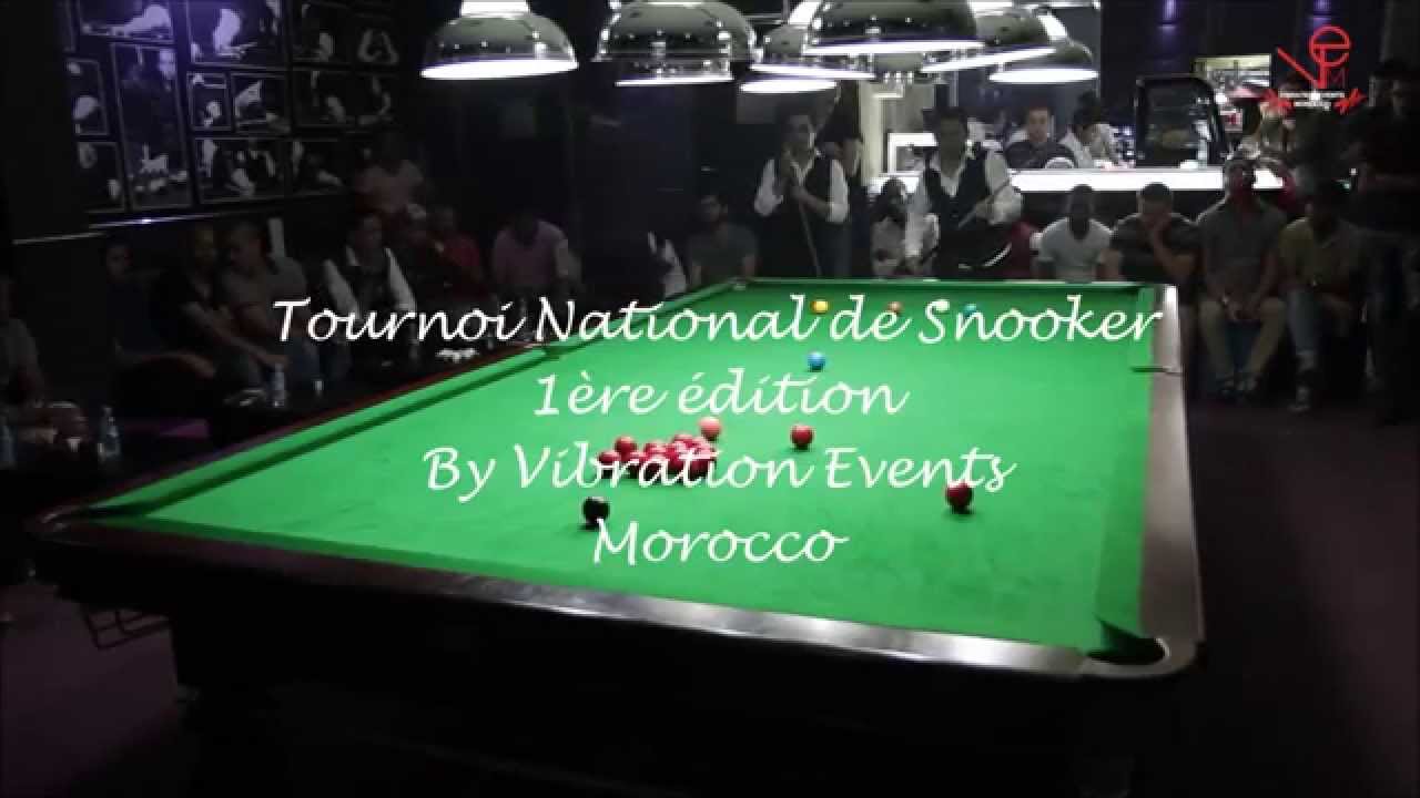 Tournoi national de snooker 1&egrave;re &eacute;dition by Vibration Events Morocco (Break 99 - Yousfi CHAOUKI)