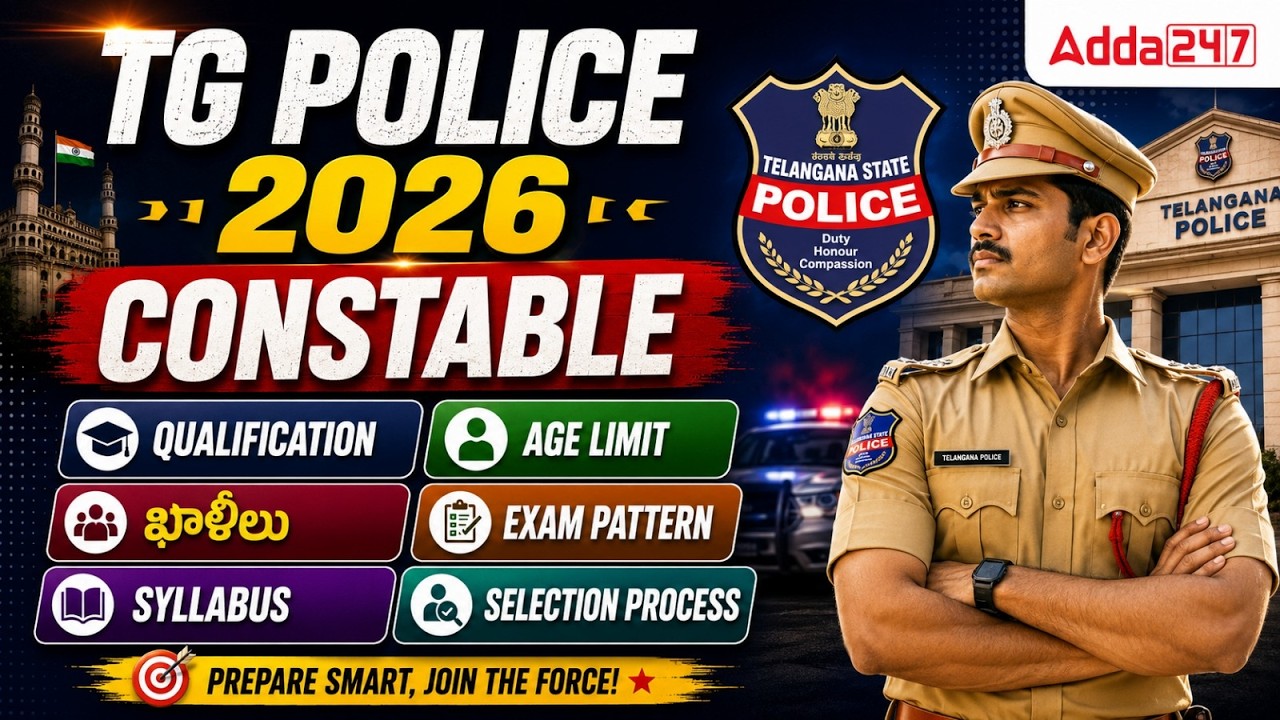 Telangana Police Notification 2026 | TG Police Constable Notification 2026 |TSLPRB Notification 2026