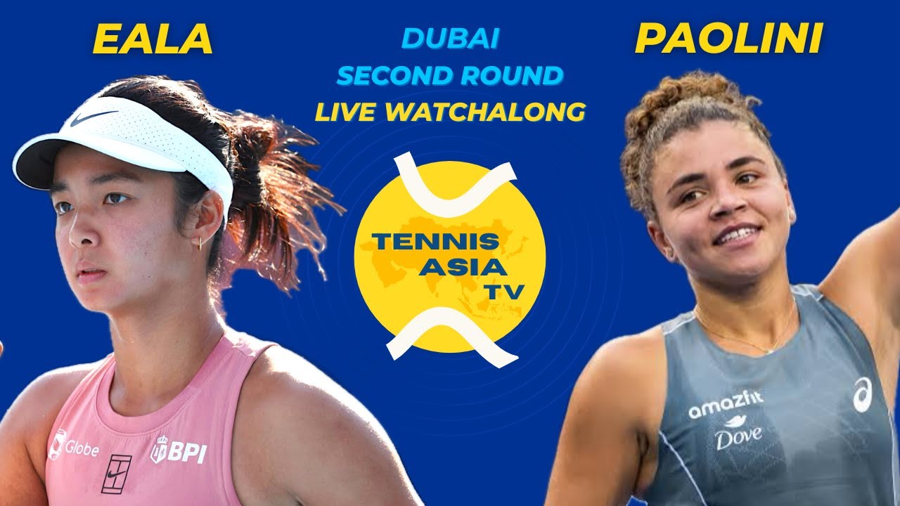 Alex Eala vs Jasmine Paolini | WTA Dubai Round 2 | LIVE Watchalong