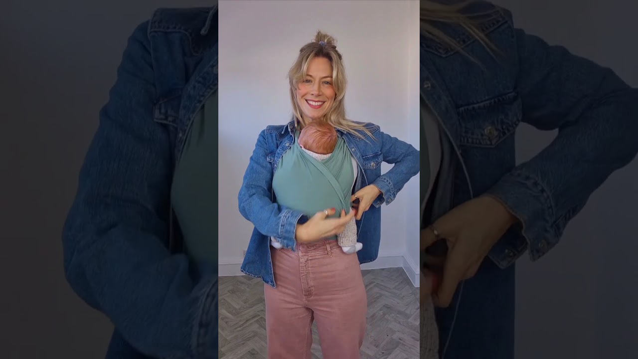 How to settle your baby in a wrap in real time!  The amazing Izmi Breeze Baby Wrap IzmiBaby.com