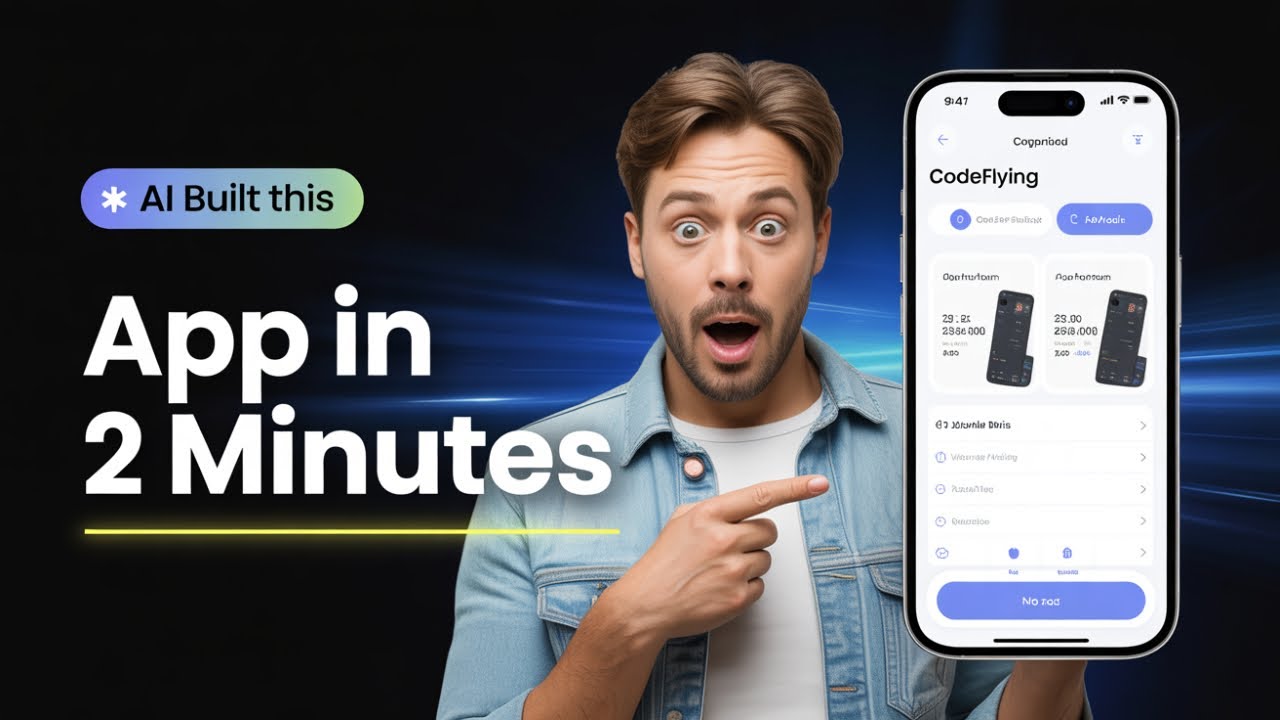 I Built a Full App on My Phone in 2 Minutes With NO CODE / CodeFlying Tutorial