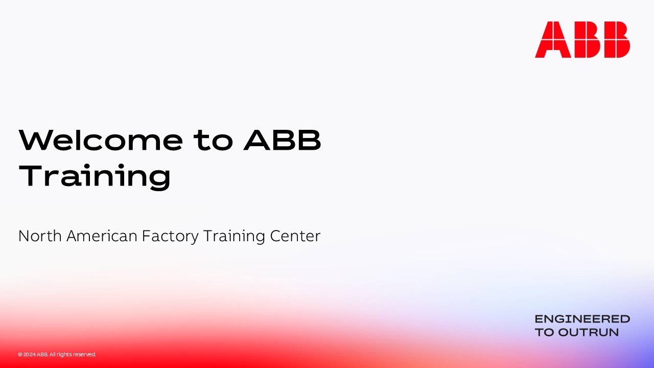 Welcome to ABB Training Center