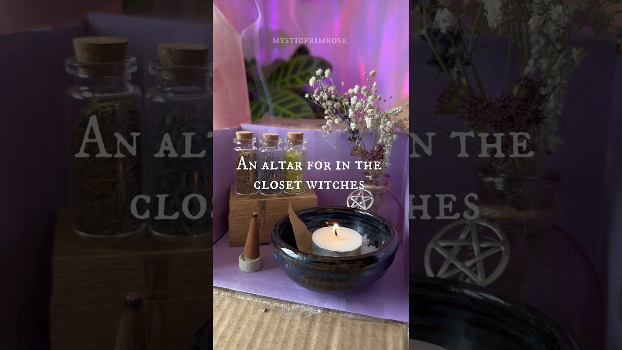 DIY altar for closet witches