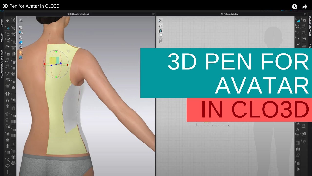 3D Pen for Avatar in CLO3D