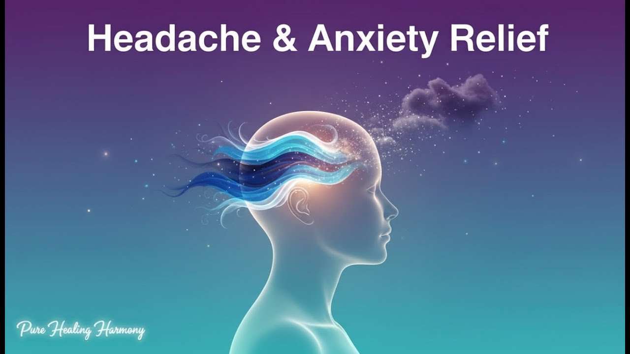 Headache & Migraine Relief Music – Calm Anxiety, Pain Healing & Stress Relief Live - 24/7