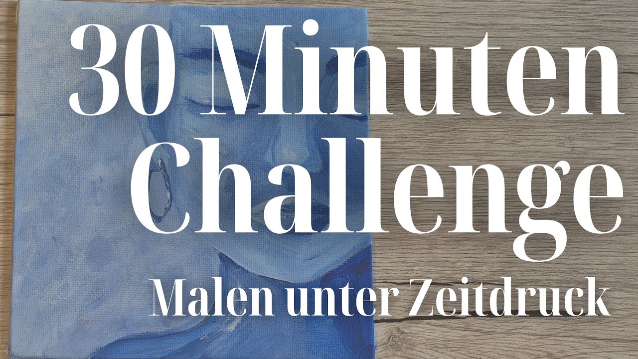 Ein Bild malen in nur 30 Minuten, kann das gut aussehen? Acrylfarben auf Mini Leinwand