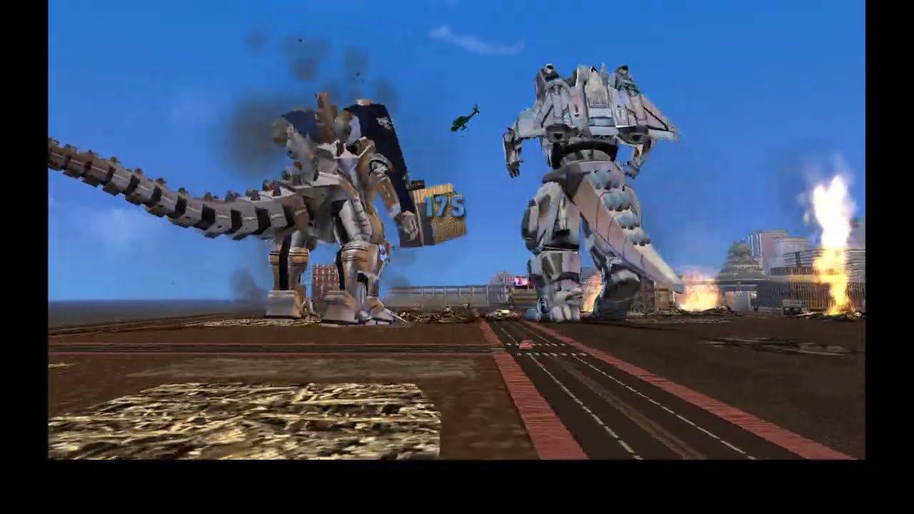 Mechas Unite to FLATTEN Osaka! (Godzilla Save the Earth: Melee destruction mode) Ground Cam