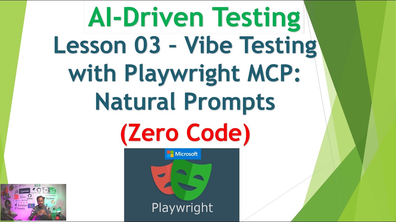 AI-Testing with Playwright MCP - Lesson 03 | Zero Code Testing Magic with Playwright MCP Server