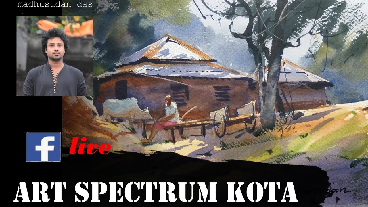 madhusudandas watercolor cotc facebook live demo