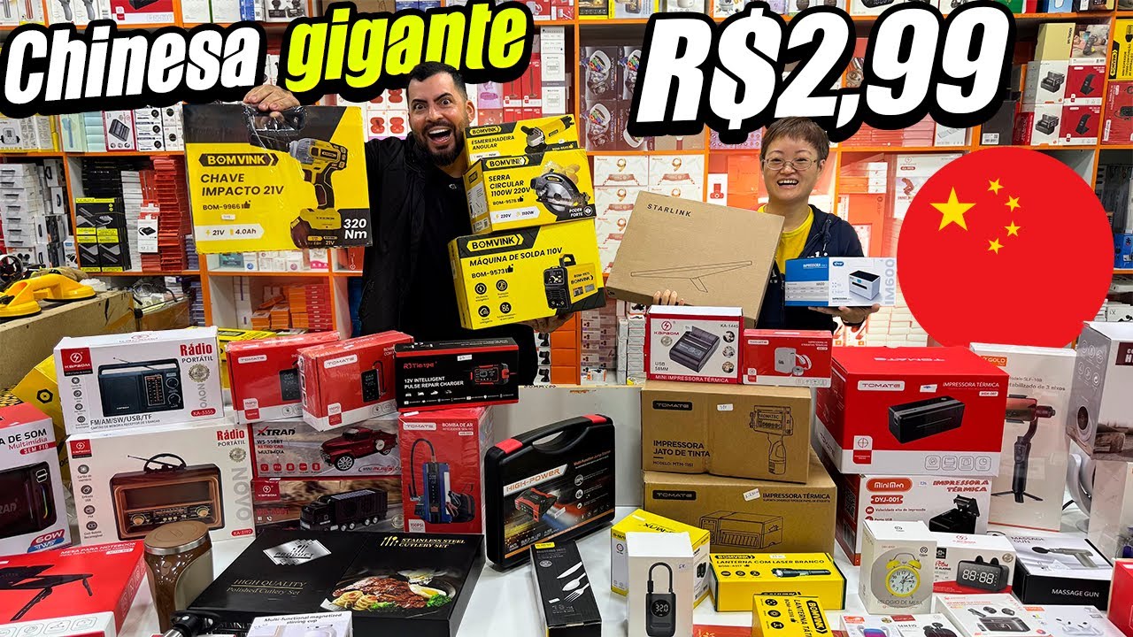 ACHEI NO BRÁS UMA CHINESA COM +3.500 PRODUTOS A PARTIR DE R$1! PRA LUCRAR TODO DIA! 💥