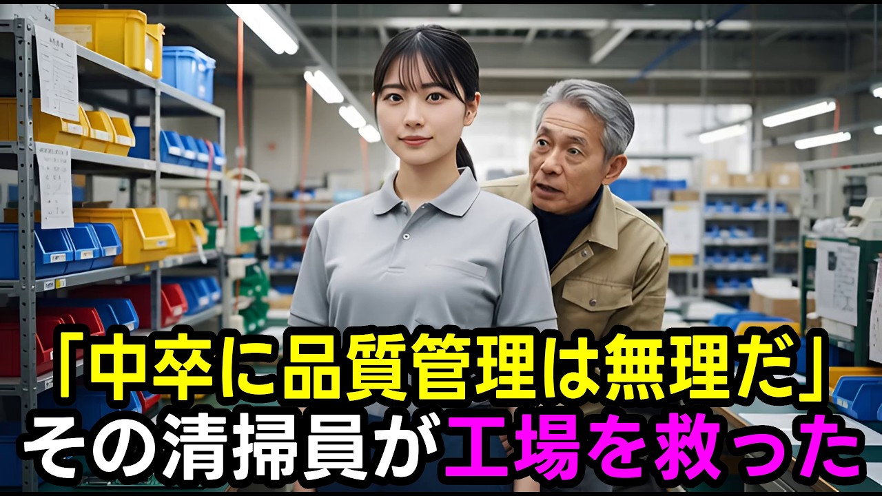 倒産寸前の工場で雇った中卒の清掃員。彼女の手帳を開いた課長の顔から血の気が引いた…