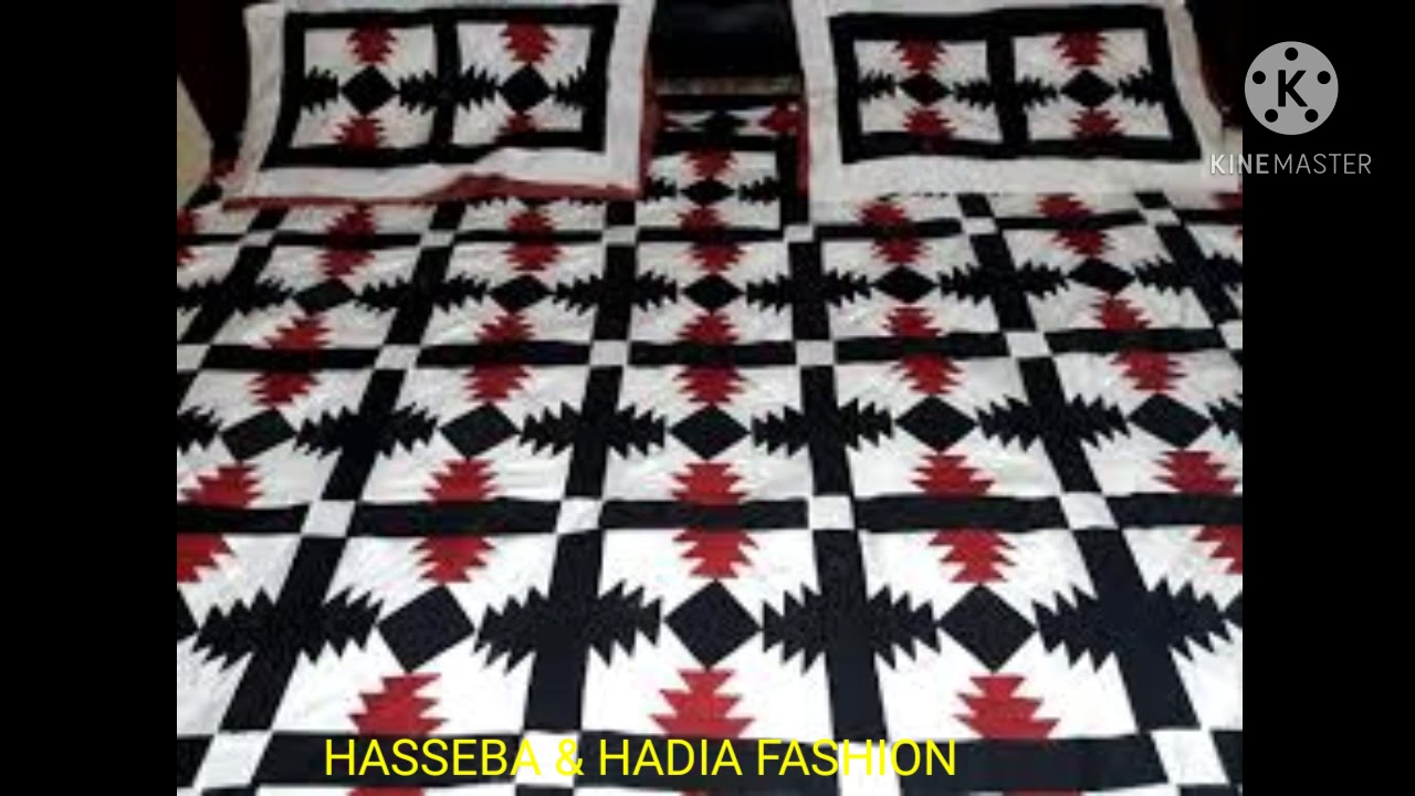 Aplic Work Design|| Hand Made Bed Sheet and Pillow Cover Designs