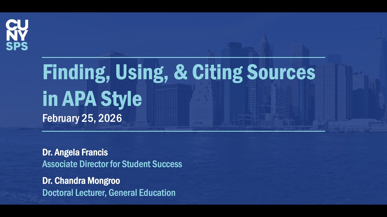 Finding, Using, and Citing Sources in APA Style
