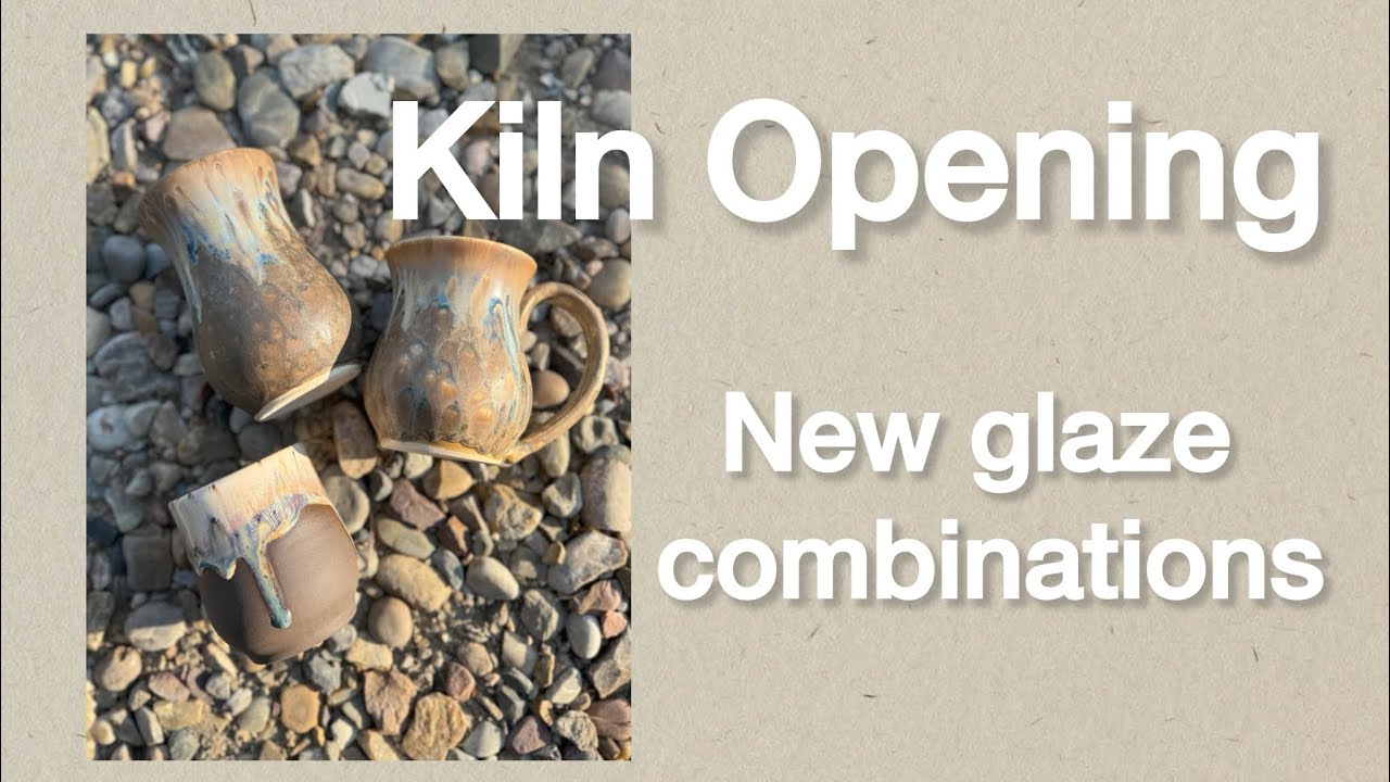 Kiln opening! Sharing all glaze combinations, using spectrum, amaco and mayco glazes!