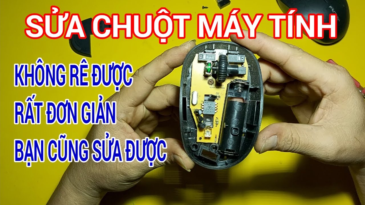 sửa chuột máy tính sửa chuột không dây không rê được pan đơn giản