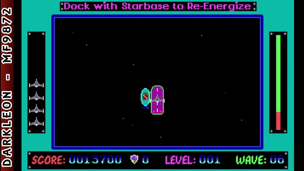 Galactic Battle &copy; 1990 Brian Goble - PC DOS - Gameplay