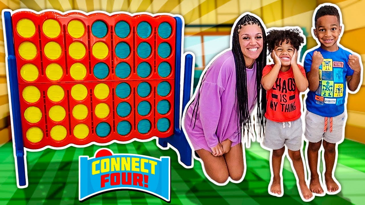 ГИГАНТСКИЙ ВЕЧЕР ИГРЫ CONNECT 4 С СЕМЬЕЙ ПРИНЦА!!