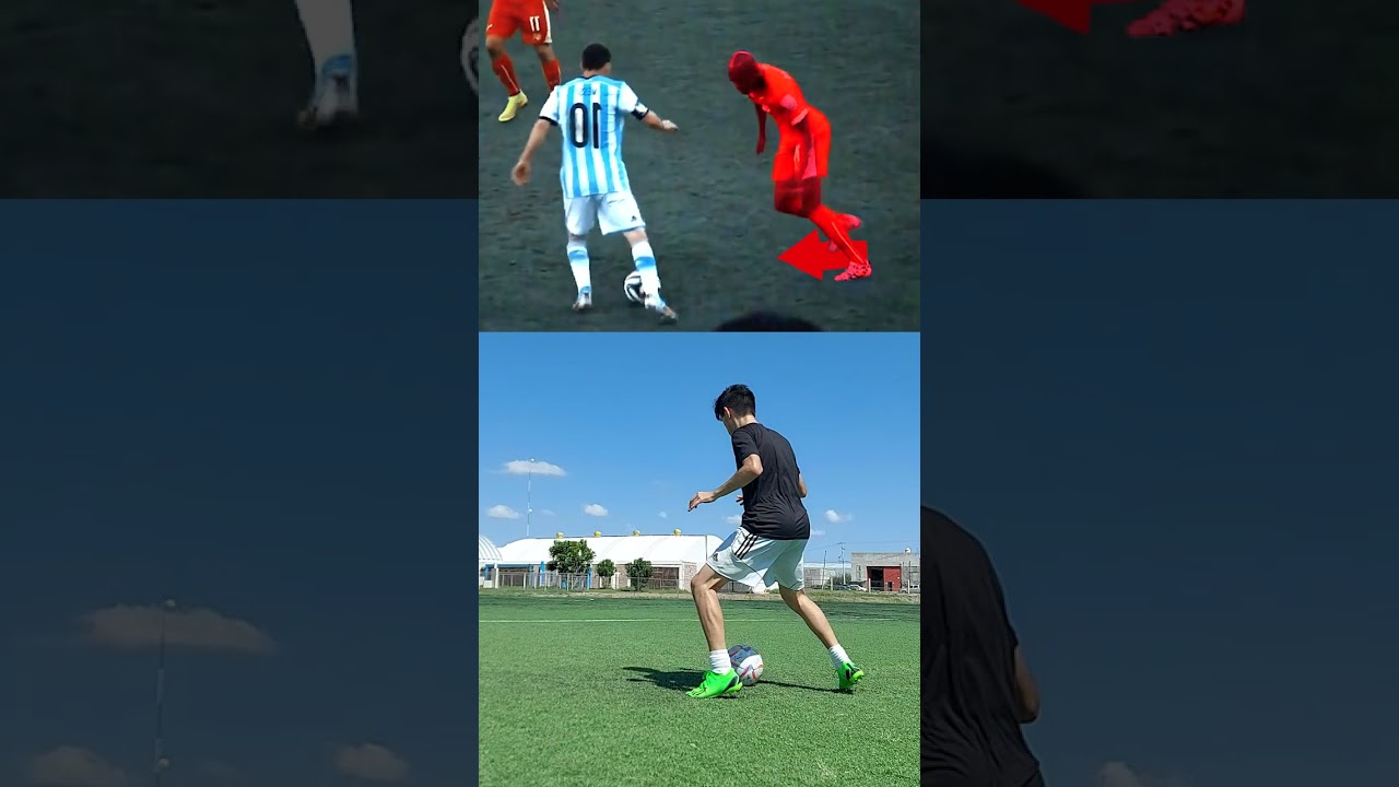 La MEJOR T&Eacute;CNICA de MESSI 🇦🇷🐐 (Finta con el cuerpo)