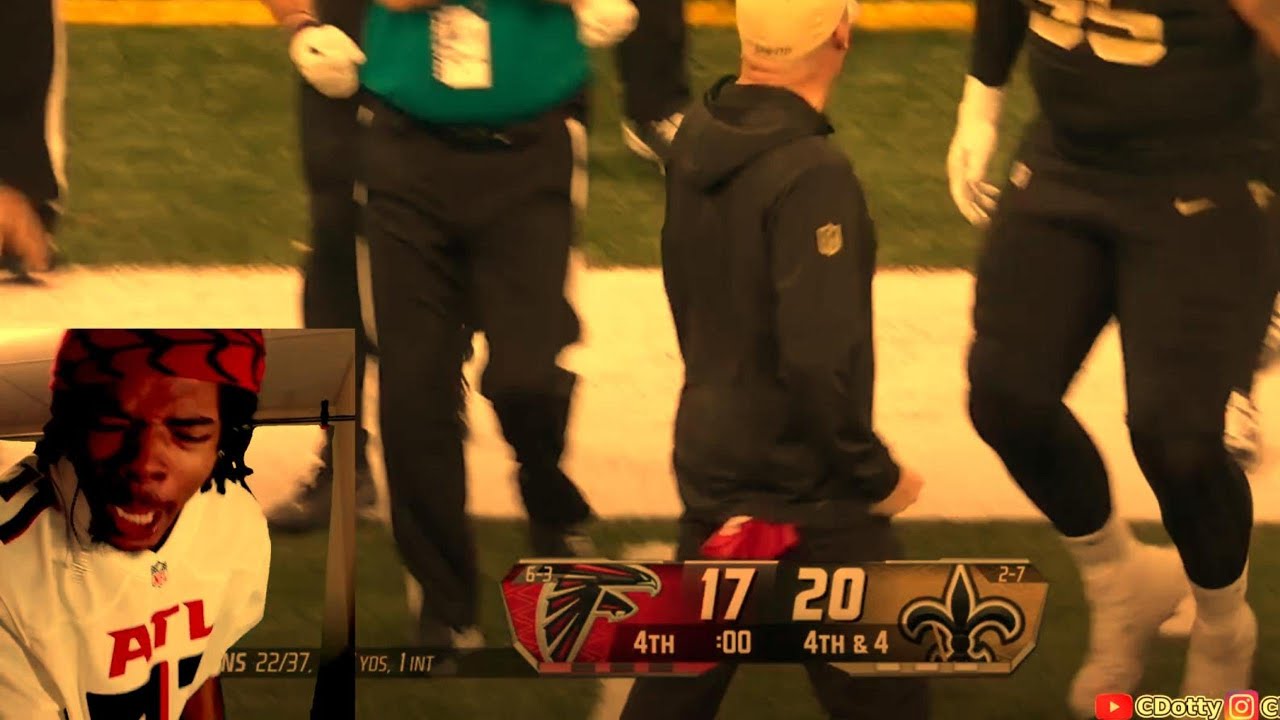 Falcons Fan LOSES HIS MIND LIVE After Heartbreaking Ending vs Saints