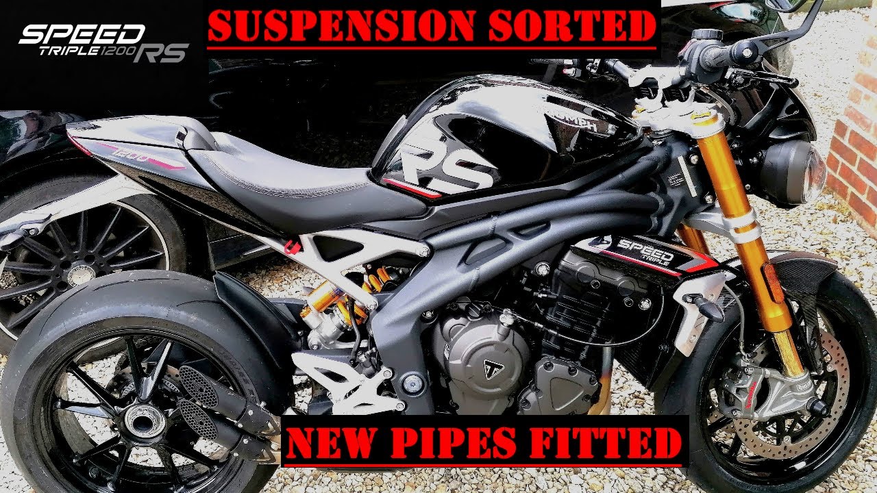 Pro Race exhaust fitted - Suspension setup done | Triumph Speed Triple 1200 RS