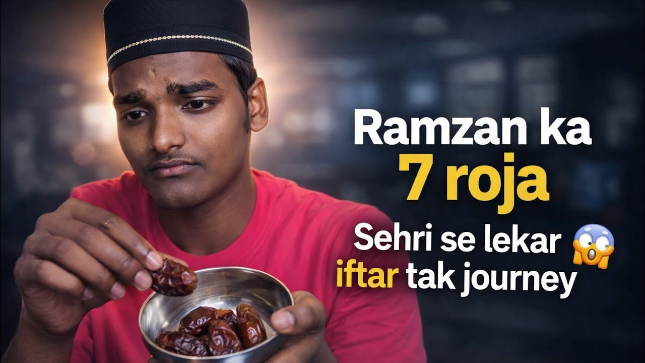 Ramzan Ka 7 Roza | Sehri Se Iftar Tak Journey 😢 Full Day Vlog #Ramzan2026 #RamzanVlog #RozaJourney