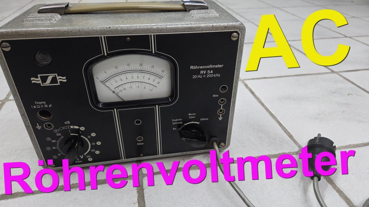 Röhrenvoltmeter AC Sennheiser RV 54 Wechselspannung messen