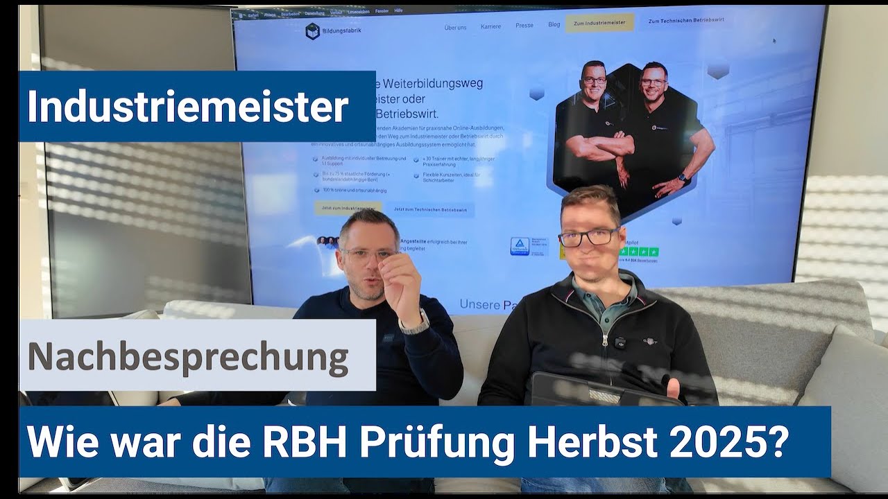 Nachbesprechung RBH Herbst 2025 | Industriemeister IHK