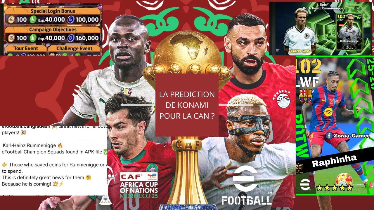 eFootball avait prédit les finalistes de la CAN //Nouvelle campagne & Epic Gratuit ( Jeudi 15/01/26)