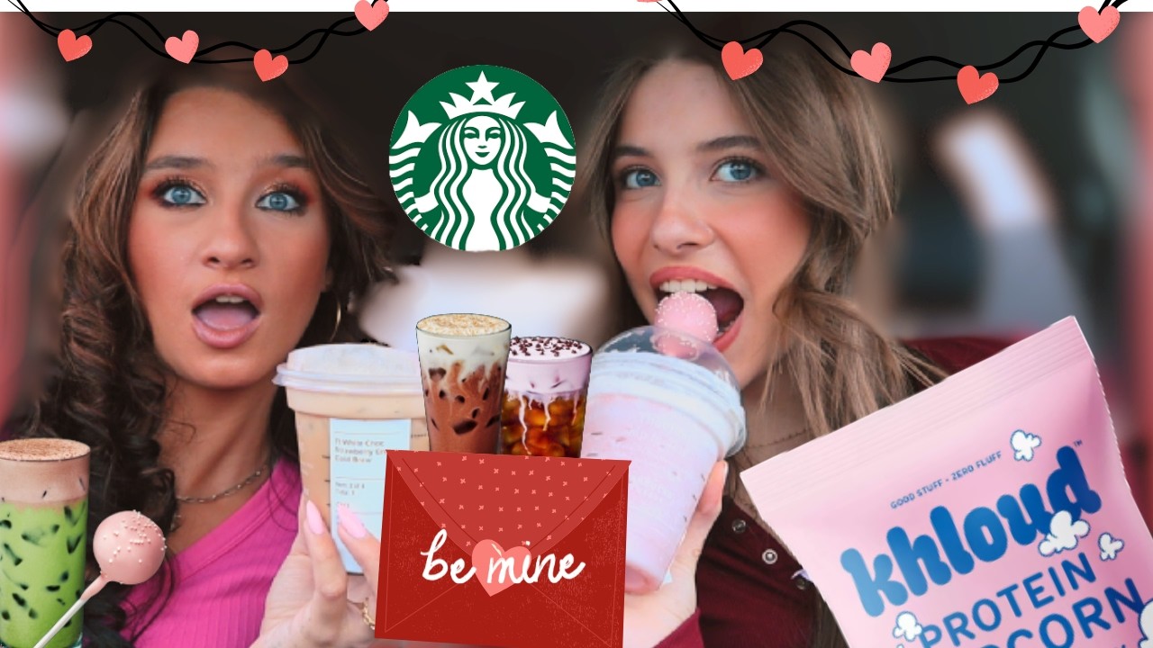 Trying STARBUCKS Valentine's Drinks! 🩷