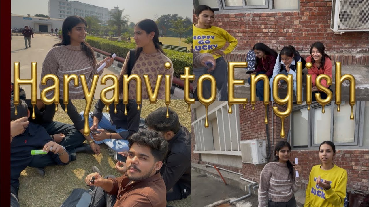 Haryanvi Words Explained in English🎯 | Cgc university Mohali🔥| theth hrynvi 