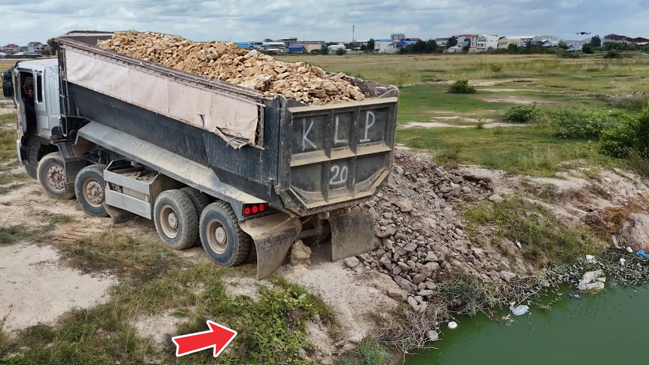 NICELY Process Start and Finish work using HYUNDAI 25.5ton with SHANTUI bulldozer