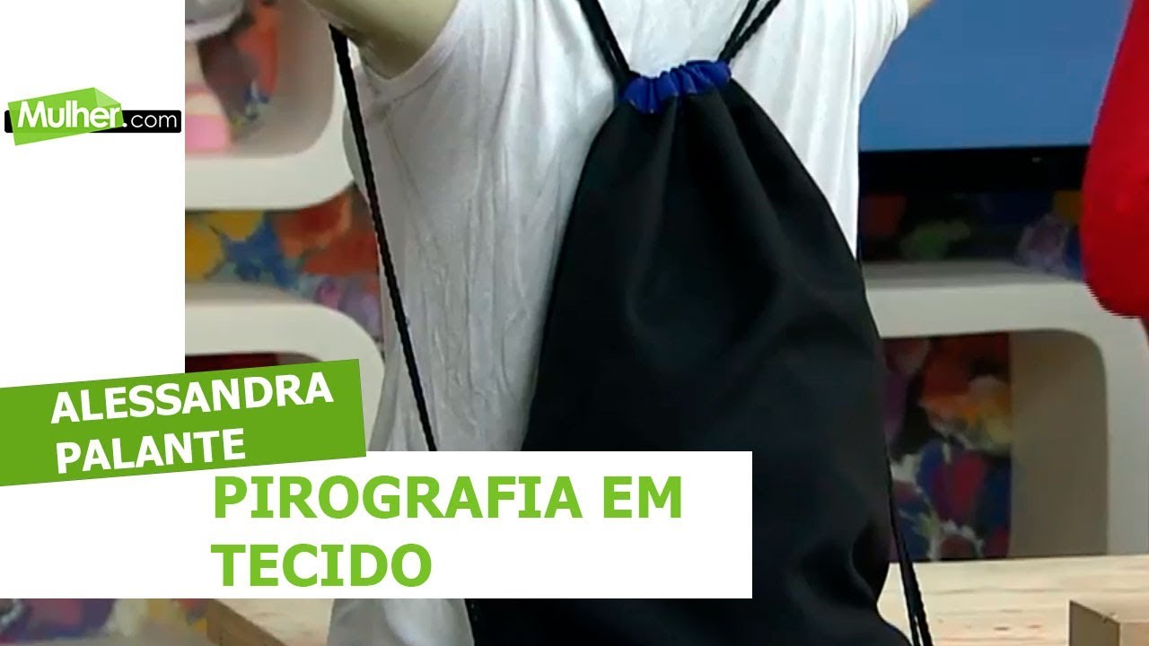 Pirografia em tecido - Alessandra Palante - 10/08/2018