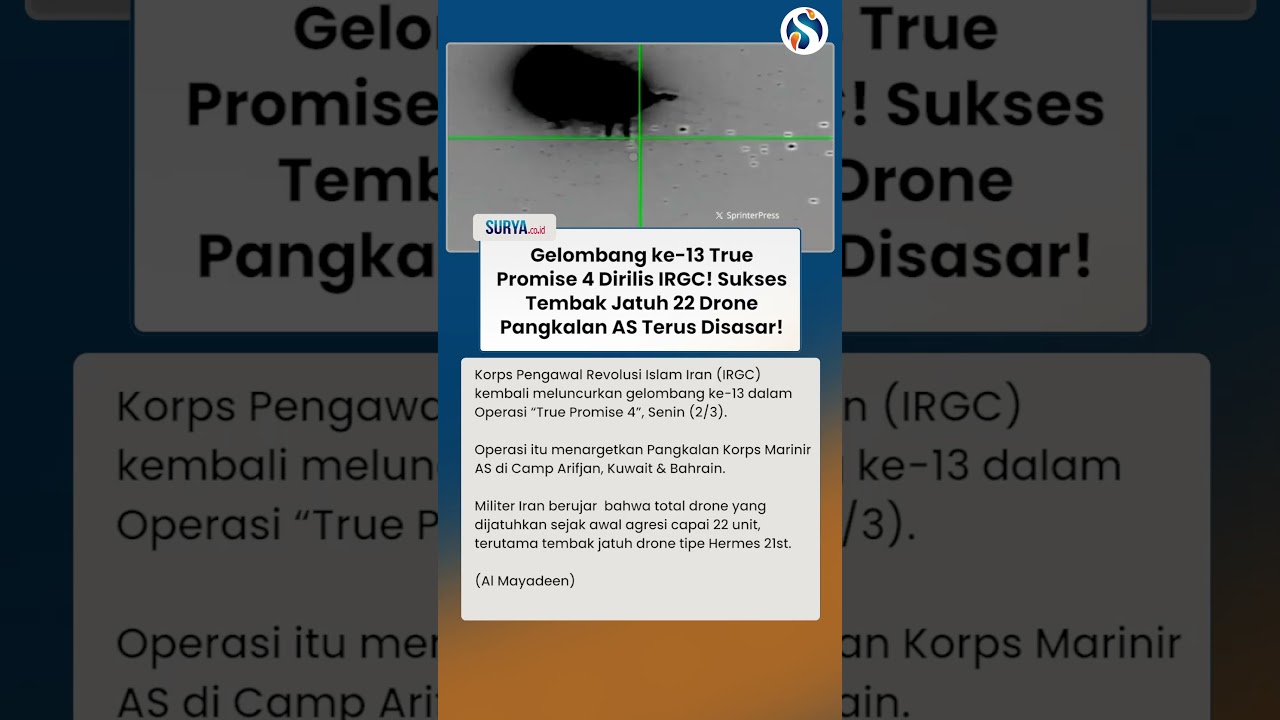 TRUE PROMISE 4 IRAN Berlanjut! Pangkalan AS di Kuwait Diserang! 22 Drone Sudah Dihancurkan