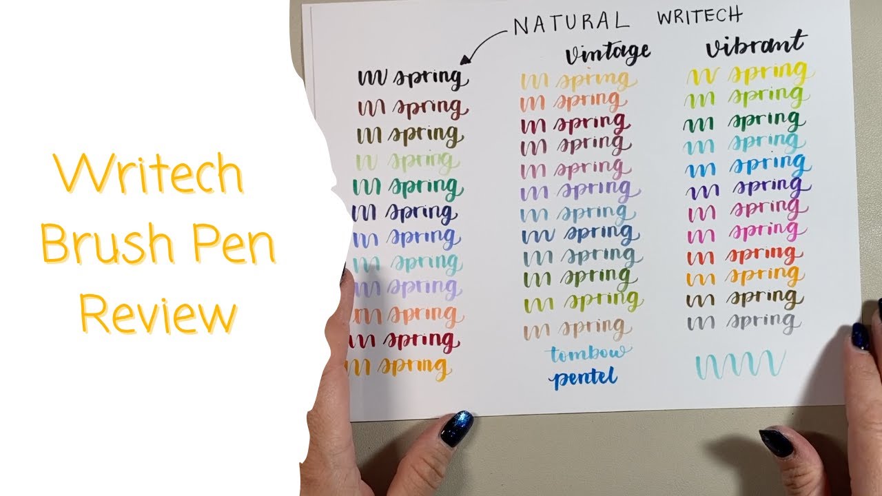 Writech Brush Pen Review || A Small Brush Pen That Compares to Pentel Fude Touch???