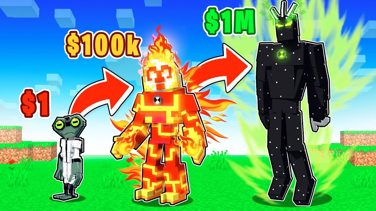 ALIENS de $1 vs $1,000,000 en Minecraft!😱👽