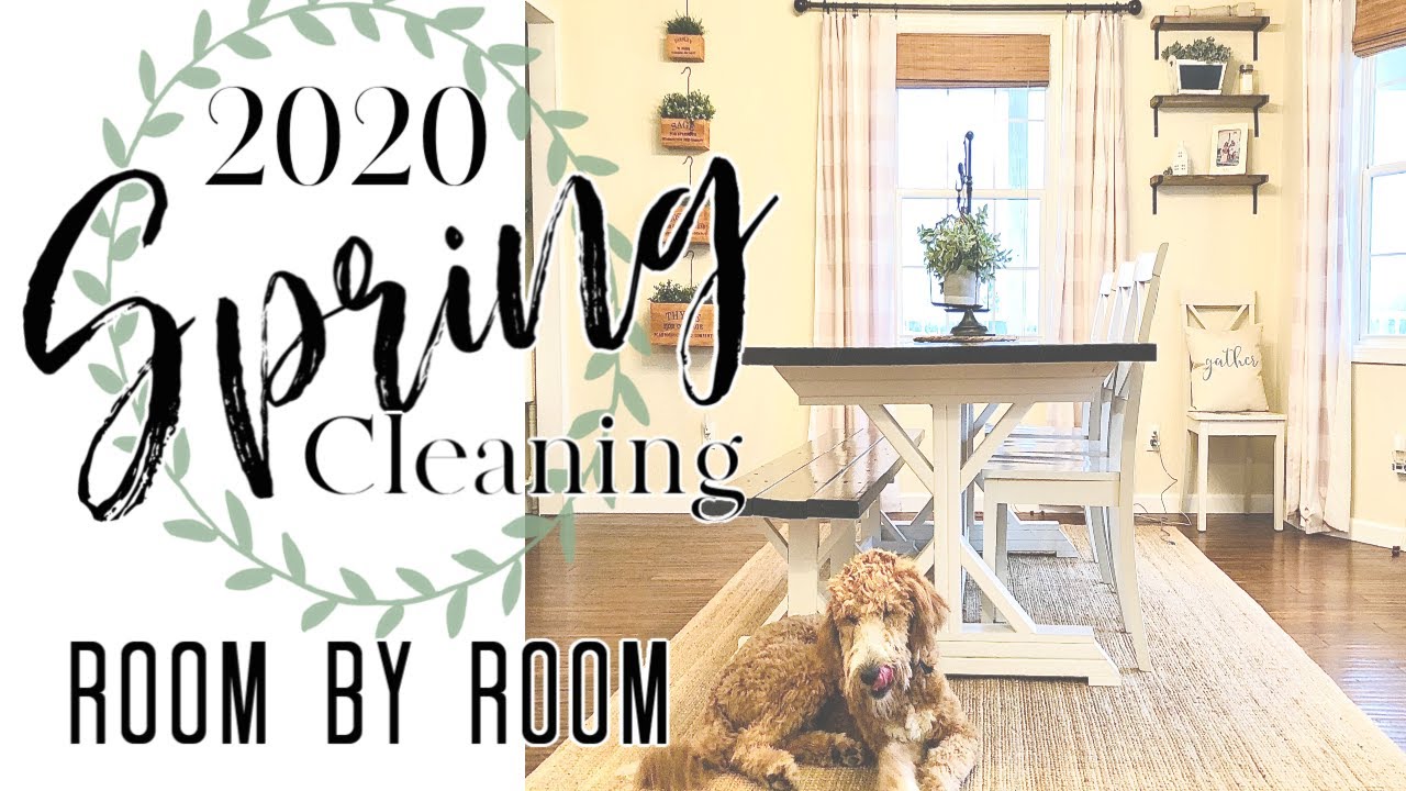 2020 SPRING CLEAN WITH ME | DEEP CLEANING THE DINING ROOM | SPRING CLEANING SERIES