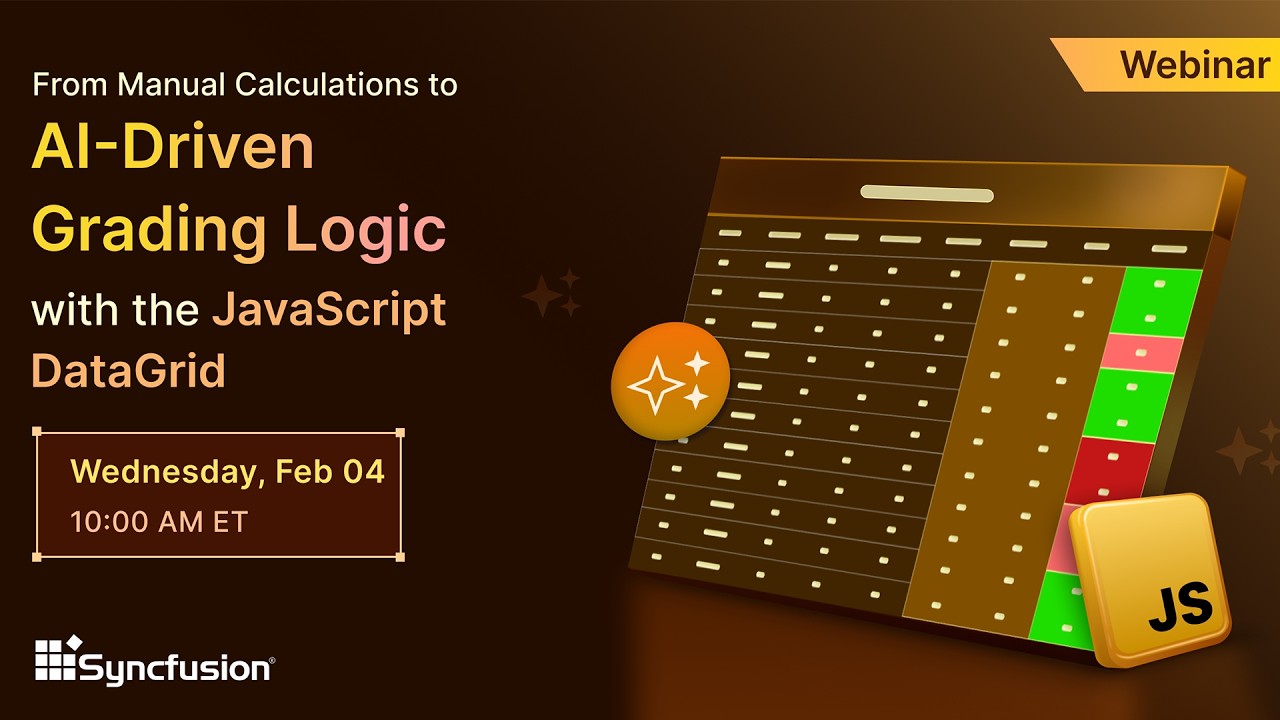 From Manual Calculations to AI Driven Grading Logic with the JavaScript DataGrid [Webinar]
