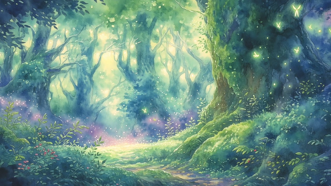 【作業用BGM】魔法の森朝活Lo-Fi 1時間/妖精たちのハミング/広告無し/Sunlit Notes