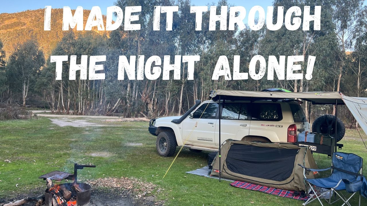 Ep 21 - Solo swag camp in the Australian bush | waterfall | campfire | kangaroo
