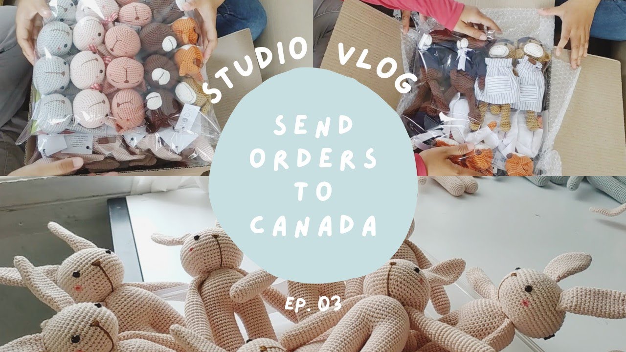 STUDIO VLOG #3 | Packing an Order to CANADA!! | Indonesia [Eng sub]