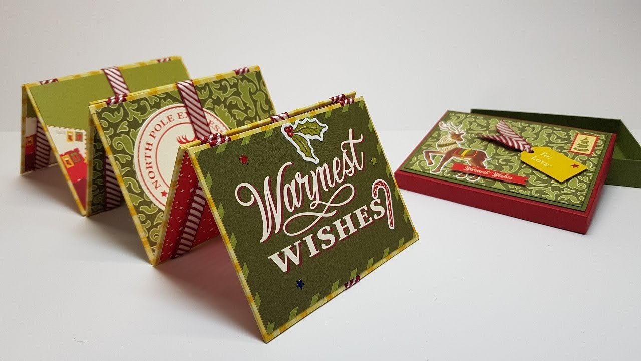 Anleitung: Zauberkarte 4: Jakobsleiter/ Zauberleiter basteln als Weihnachtskarte mit Stampin' Up!